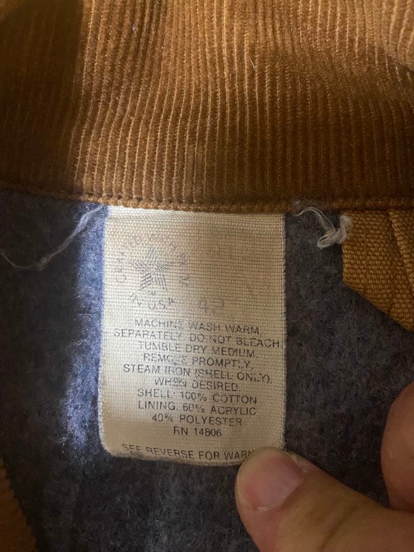 最終値下げ　made in USA Carhartt ミシガンチョアコート　42
