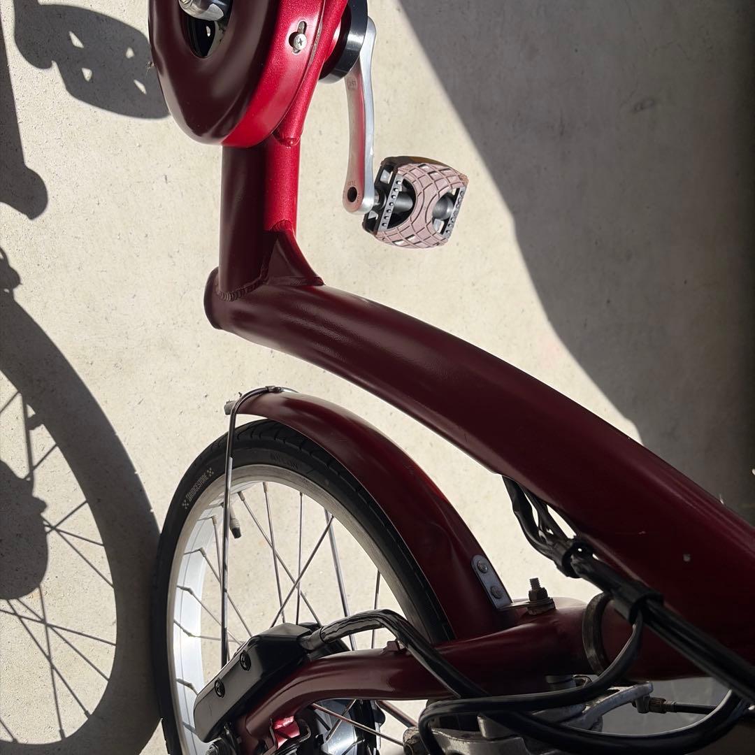 電動アシスト自転車 赤 BRIDGESTONE