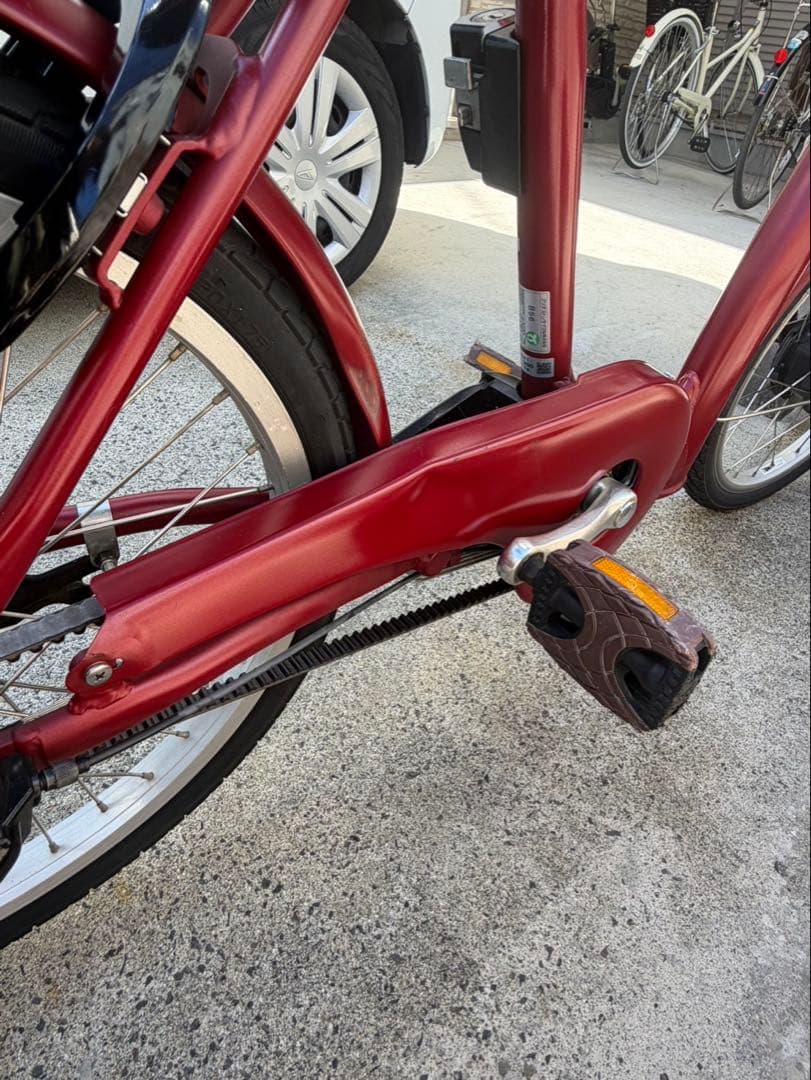 電動アシスト自転車 赤 BRIDGESTONE