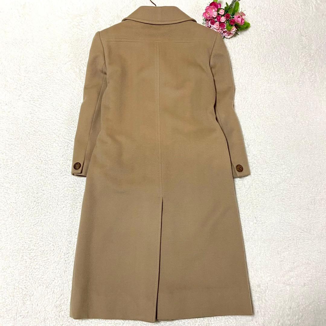 【大きいサイズ】セリーヌ ウール ロングコート ベージュ XLサイズ相当
