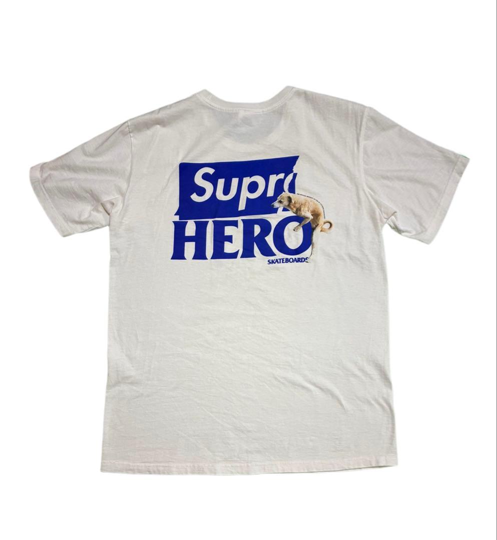 【mai】Supreme HERO プリントTシャツ ホワイト M