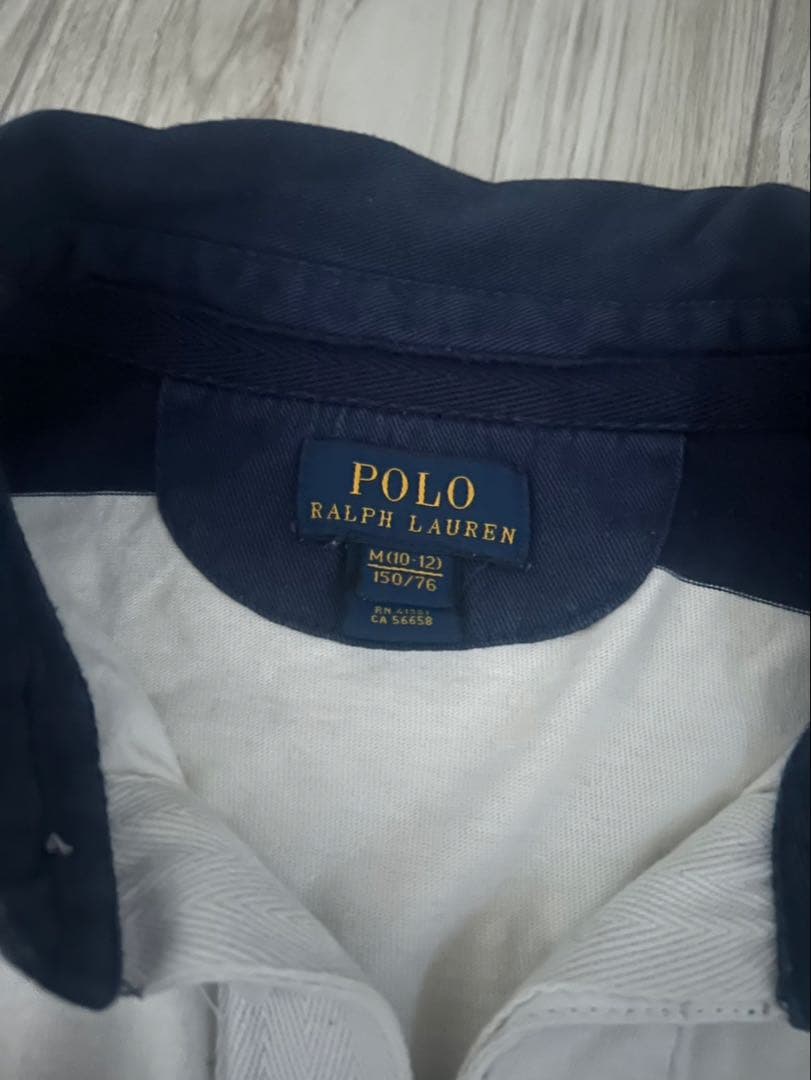Polo Ralph Lauren ラガーシャツ ネイビー/ホワイト
