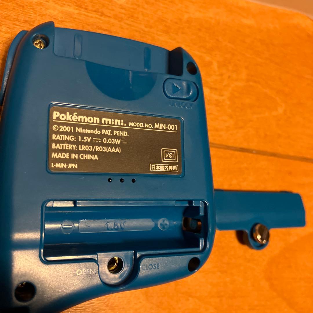 ポケモン　ミニ　Pokémon mini クリアブルー ゲームソフト付き