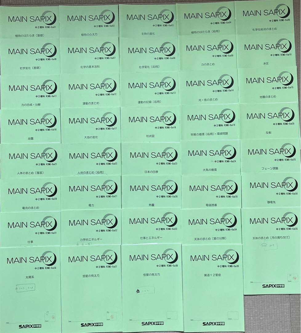 SAPIX中2理科