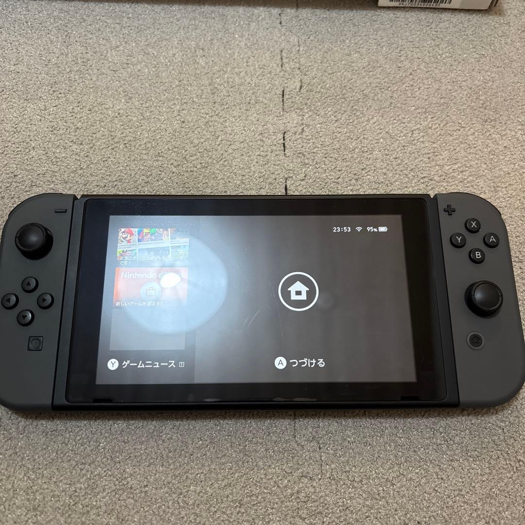 【完品】Nintendo Switch グレー+キャリングケース