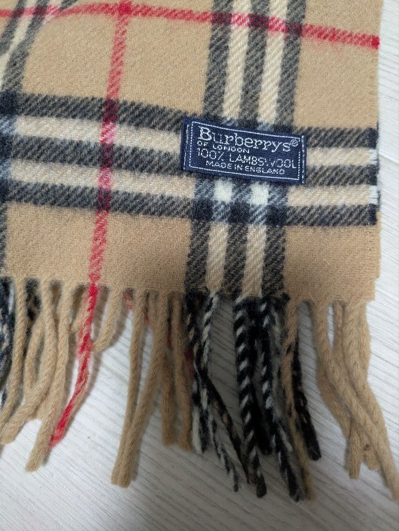 暖かいロングBurberry チェック柄 マフラー 100%ラムズウール