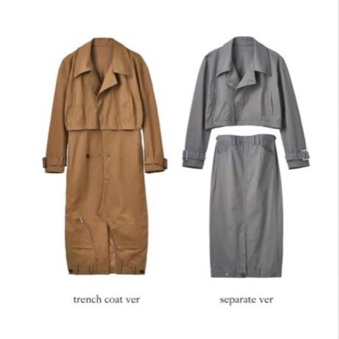 春物　即発送　クヌースマーフ　knuth marf トレンチコート　ベージュ