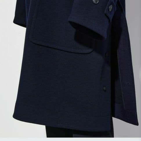 UNIQLO +J ジルサンダー ウール オーバーサイズ ダッフルコート 黒 M