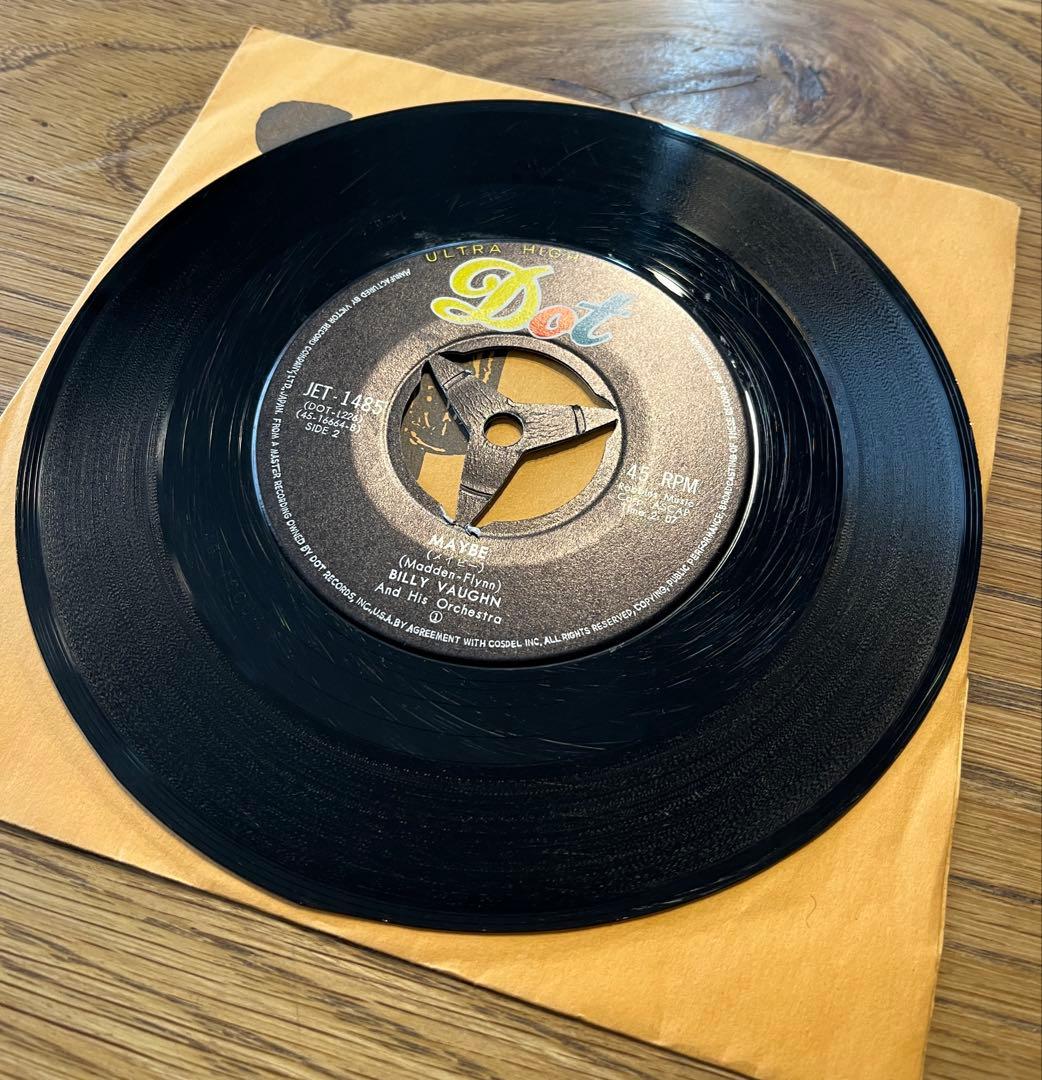 【希少国内盤】真珠貝の歌/メイビー ビリー・ヴォーン 45RPMドットレコード
