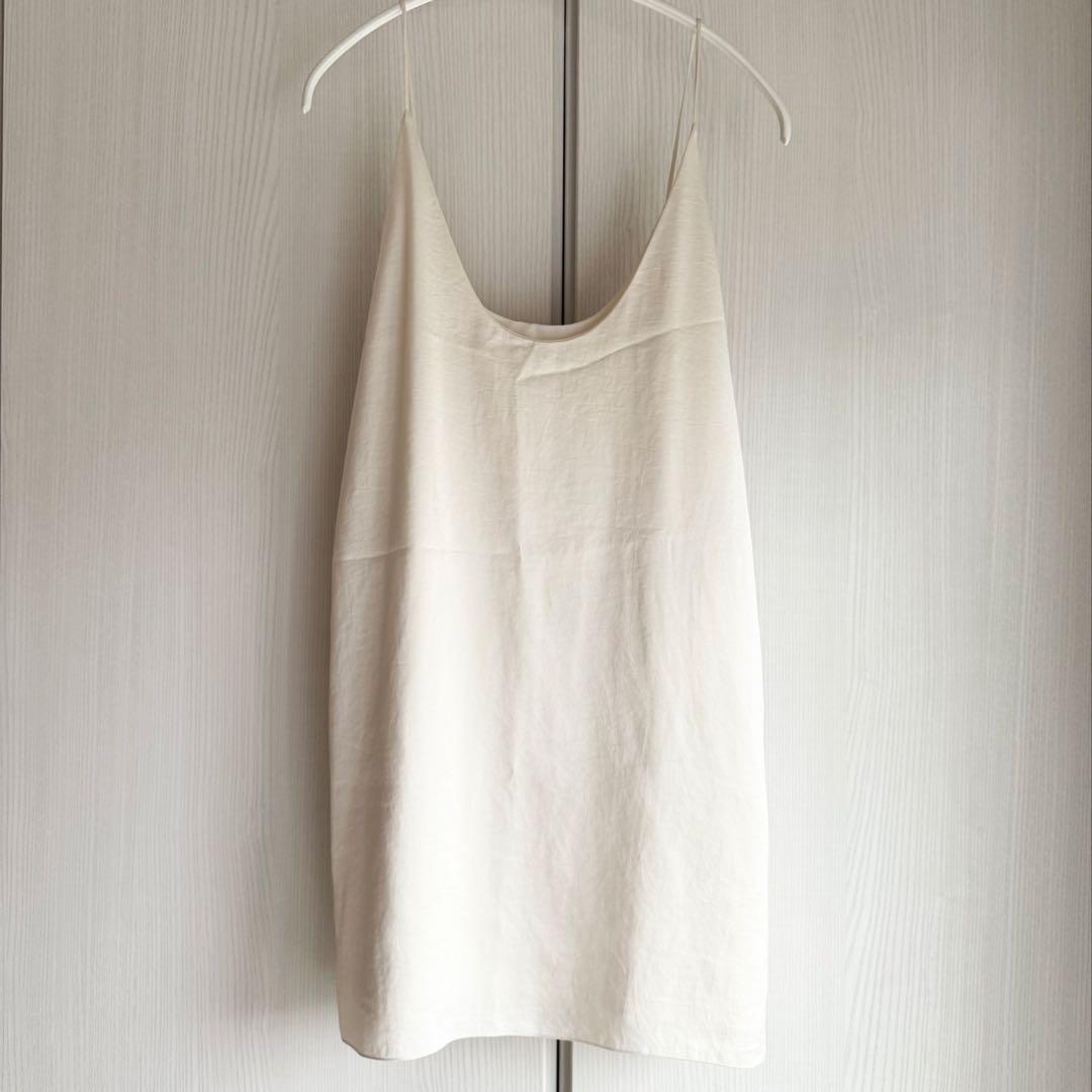 Plage 2024SS Satin Uneck キャミソール