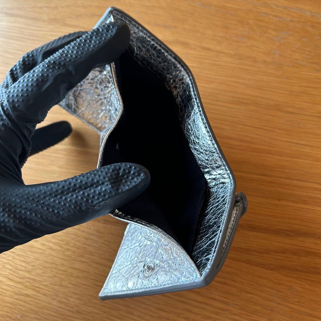 BALENCIAGA シルバー 三つ折り財布