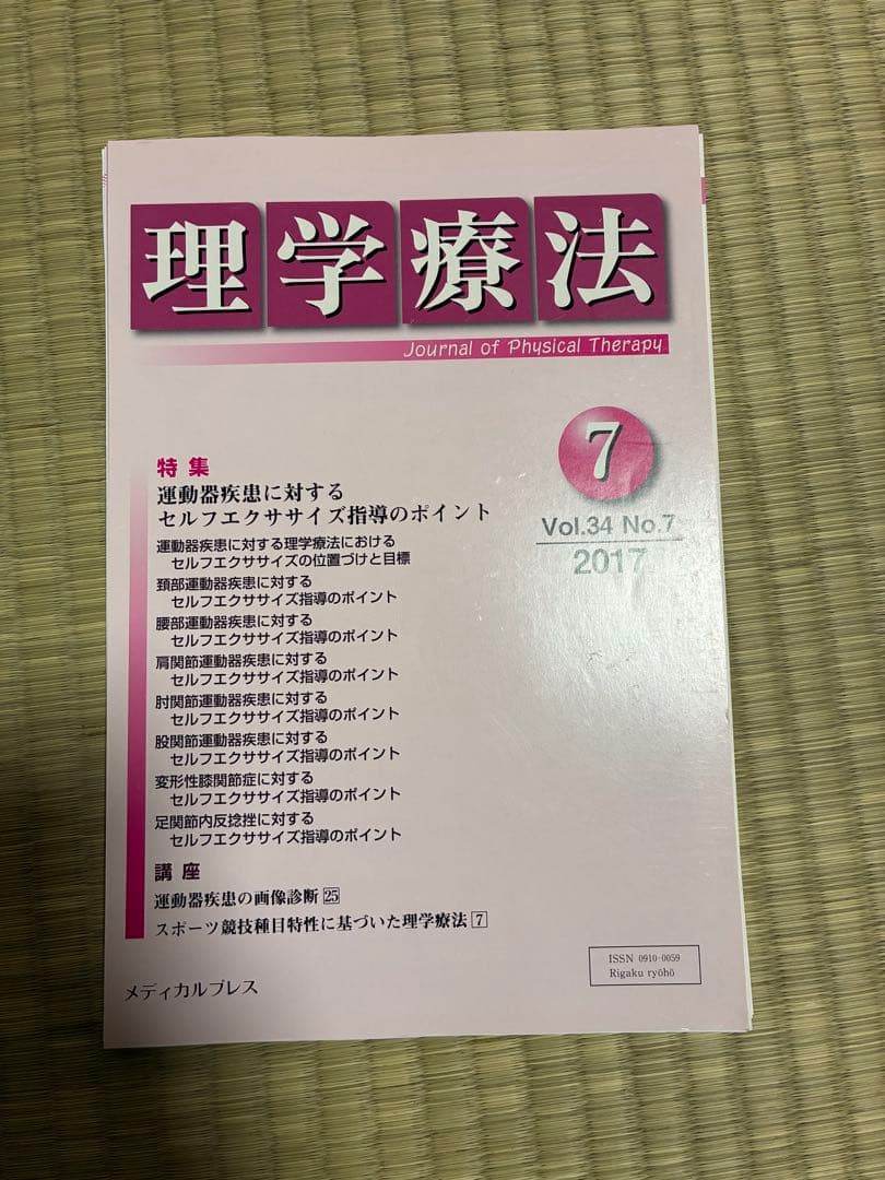 雑誌 理学療法 2017年度 第34巻 計11冊分 裁断済