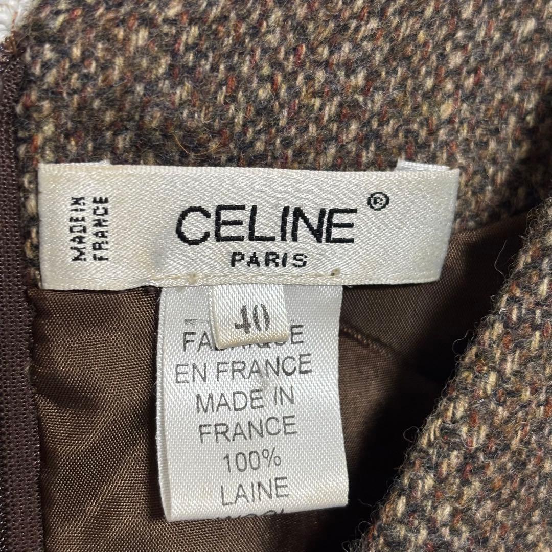CELINE セリーヌ　ツイード　ワンピース　レディース　40