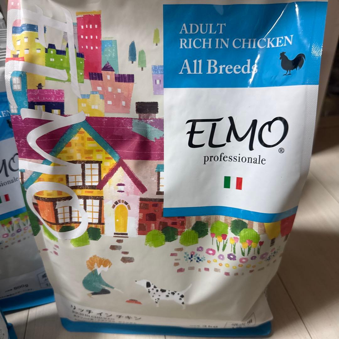 ELMO ドライフード 全犬種用 チキン 3kg ×3 800g×9