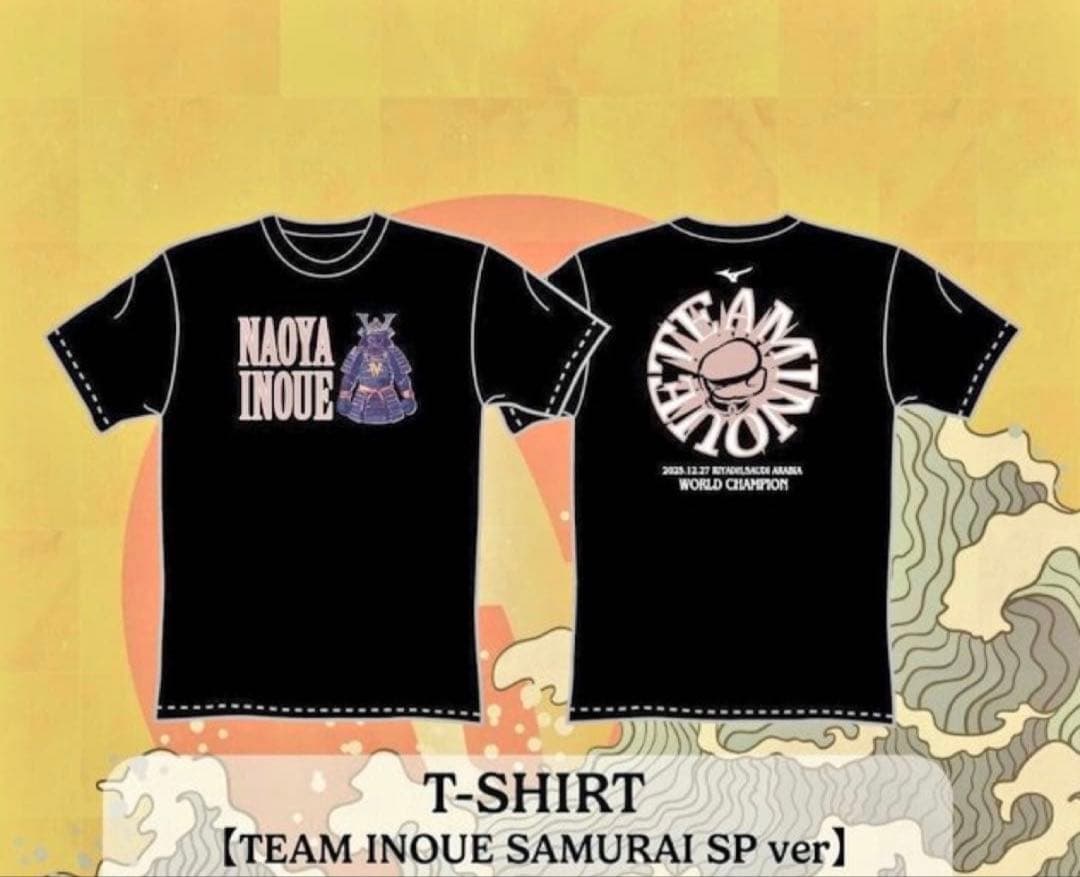 【新品未使用】井上尚弥後援会Tシャツ Lサイズ　ナイトオブザサムライ