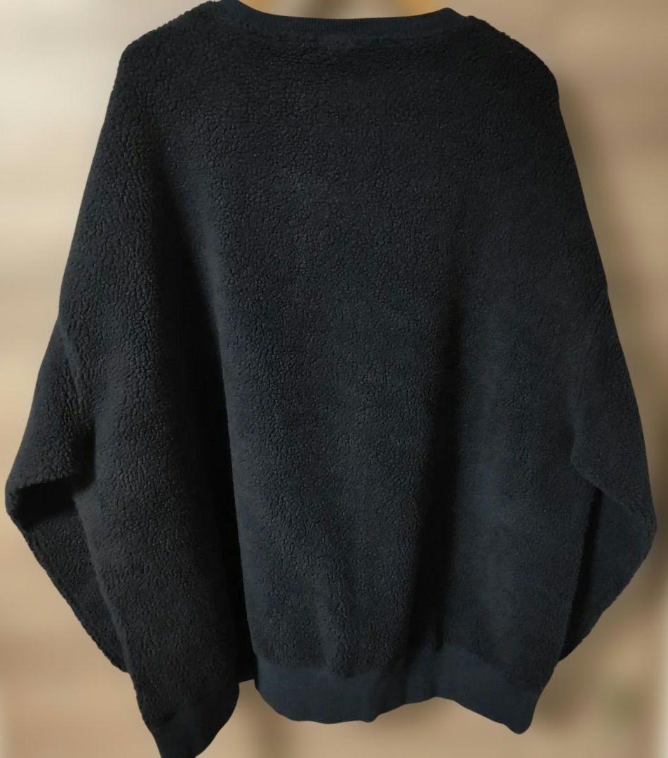 極美品APPLEBUM、アップルバム ボアフリーストップスNAVY XXLサイズ