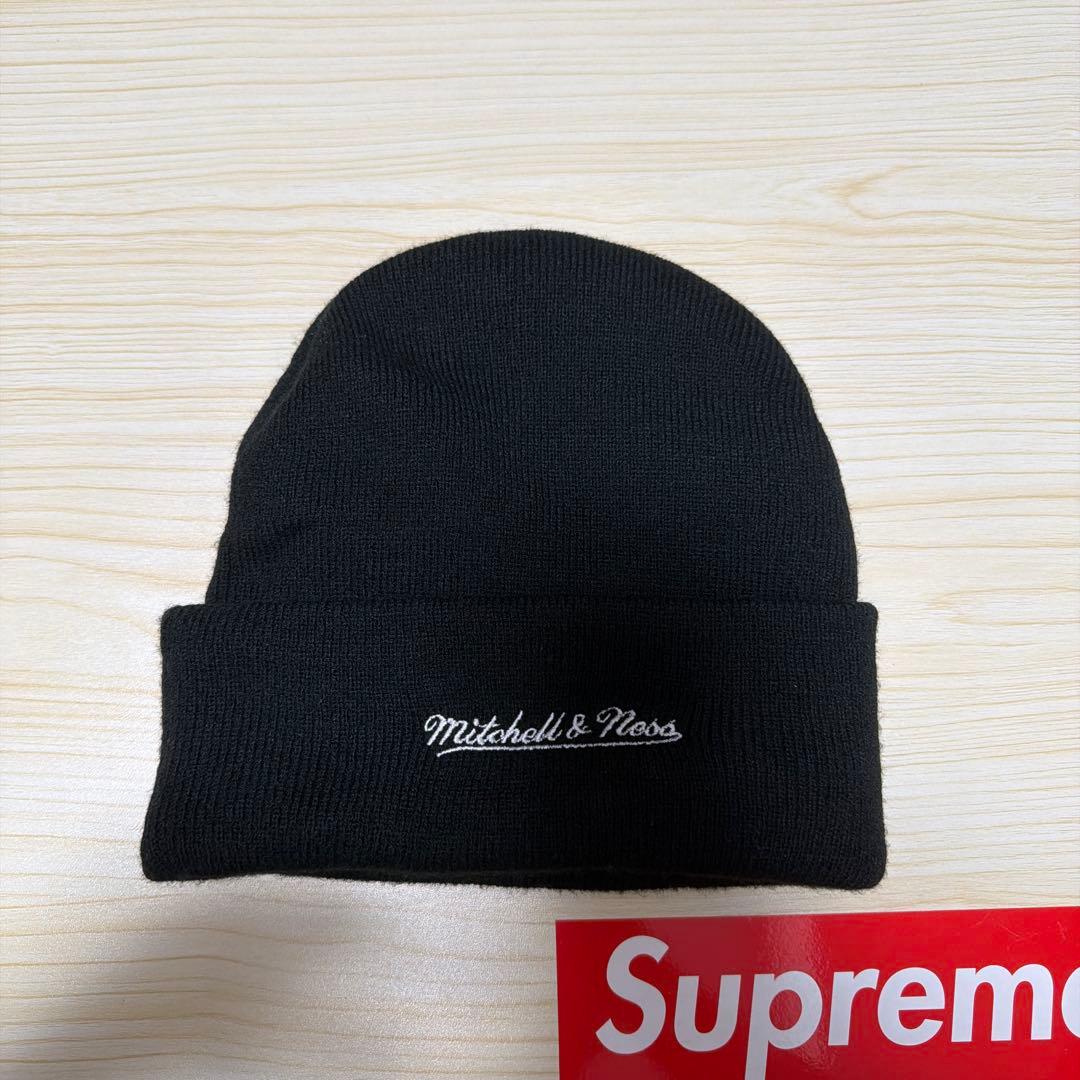 Supreme シュプリーム/ミッチェルアンドネス NCAA ビーニー　ブラック
