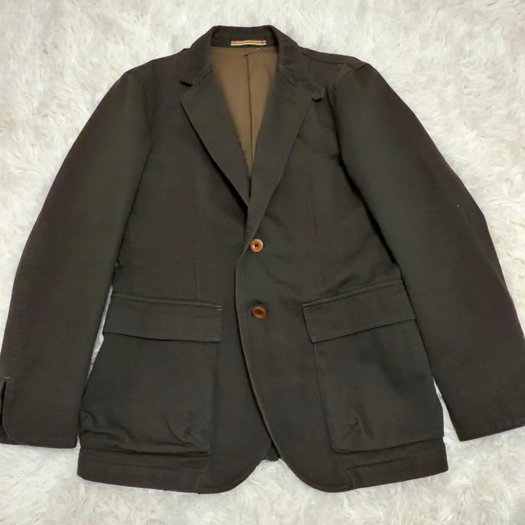春コーデ　Paul Smith テーラードジャケット L 花柄 カーキ