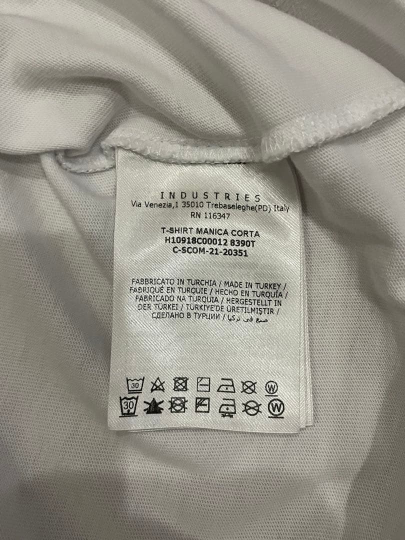 【美品/希少XXL】モンクレール チェッカーロゴ Tシャツ ホワイト 正規品