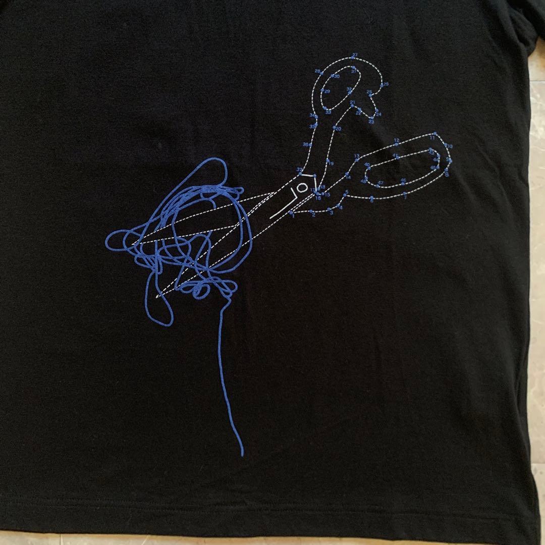 Y's ワイズ　Tシャツ　ハサミ　黒　半袖　新品タグ付き　2 ヨウジヤマモト