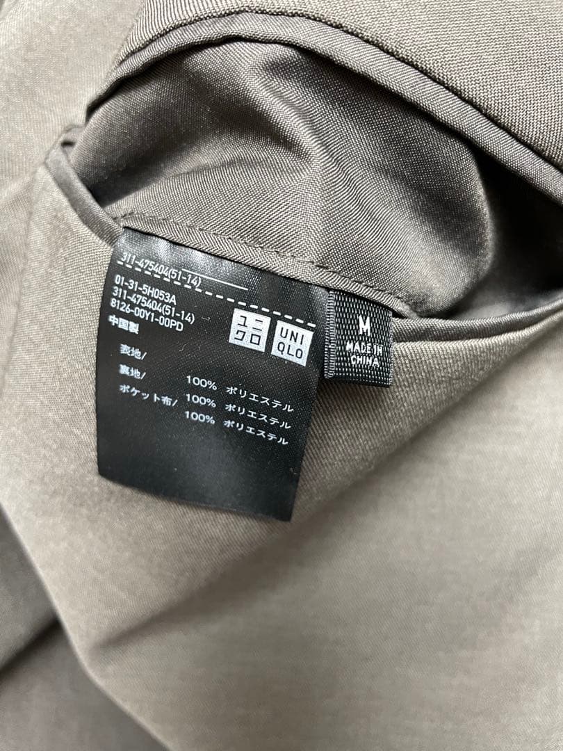 ユニクロC　感動ジャケット&パンツ　セットアップ　DARK BROWN