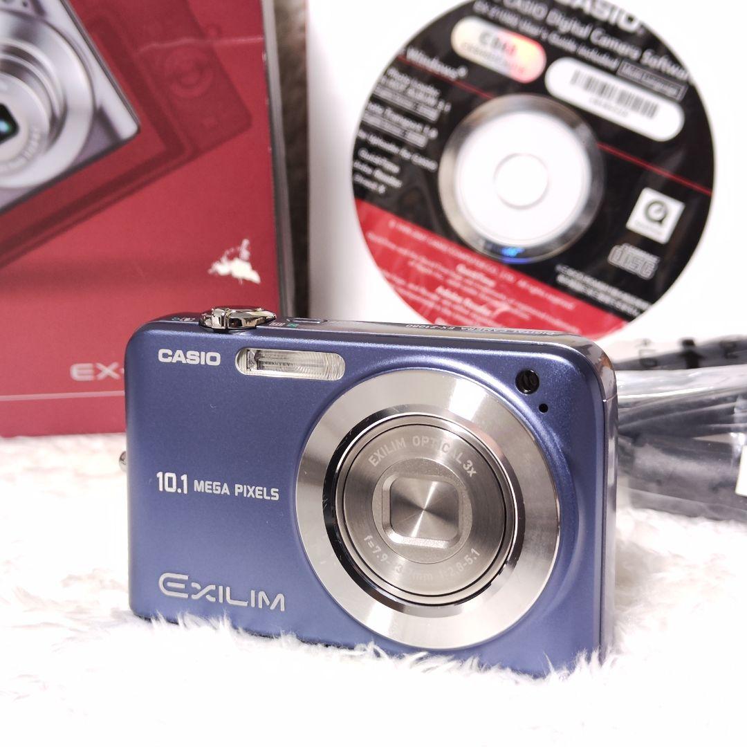 CASIO EXILIM EX-Z1080 ブルー 箱 充電ケーブル