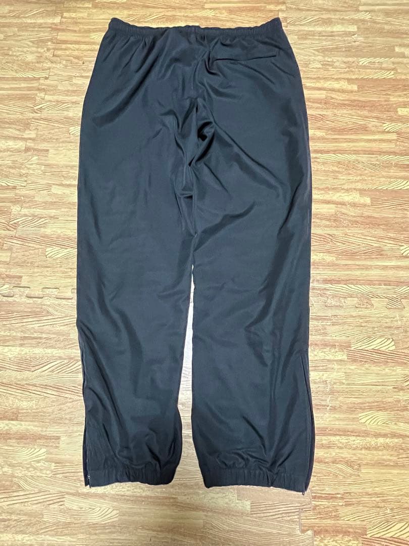 Supreme✕ラコステ 黒 ロゴ入りナイロンパンツ　Lサイズ
