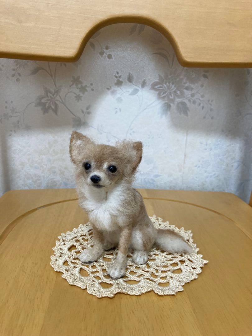 羊毛フェルト　ハンドメイド　チワワ