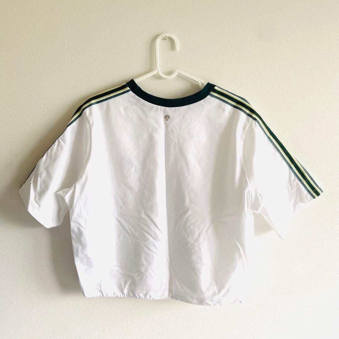 【SUKALA】ブラトップ付きラインクロップドTee サイズL L 白