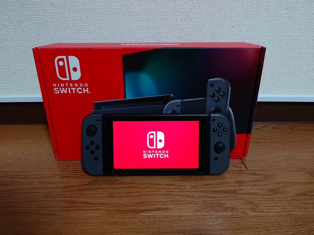 Nintendo Switch グレー本体 128GB microSDカード付属