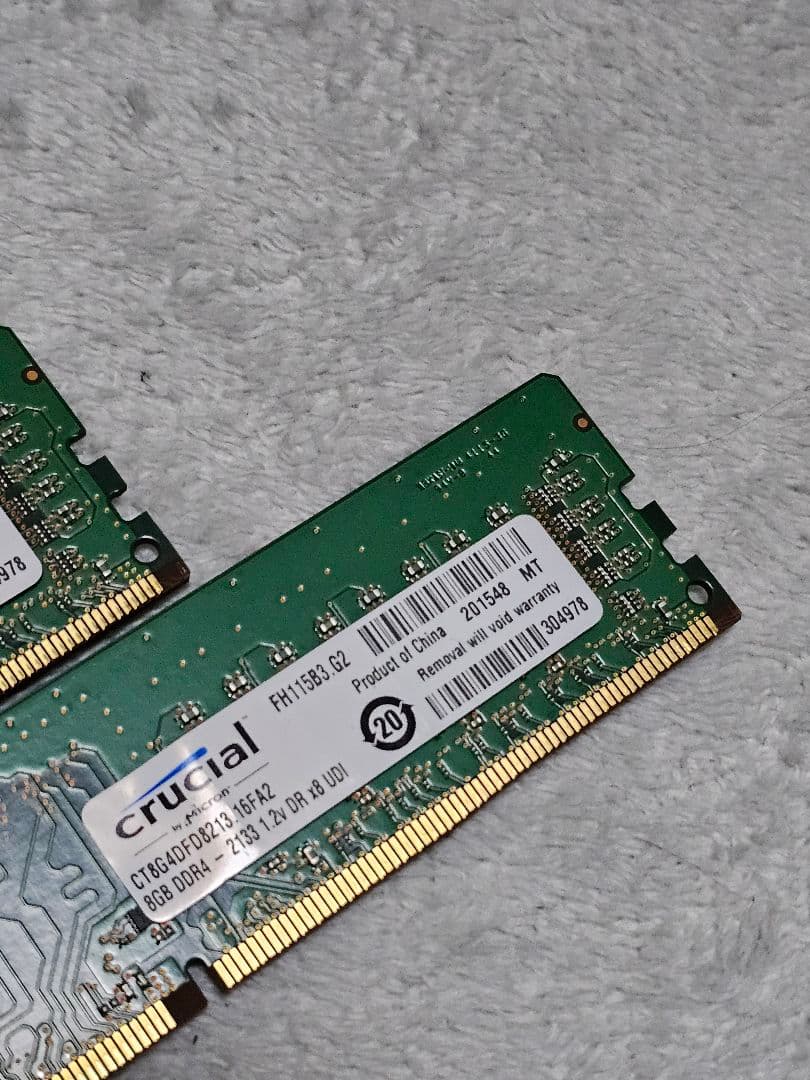 micron crucial DDR4 8GB ×2 計 16GB