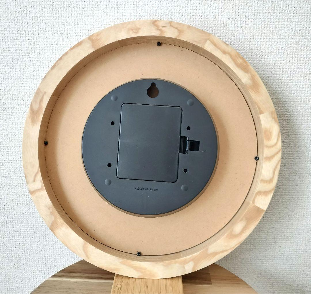 美品✨️KATOMOKU muku clock 7 電波時計 加藤木工