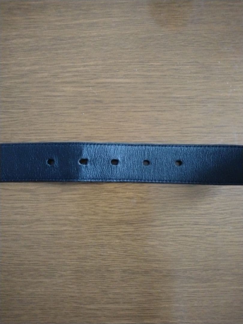 SAINT LAURENT ベルト　シルバー/黒