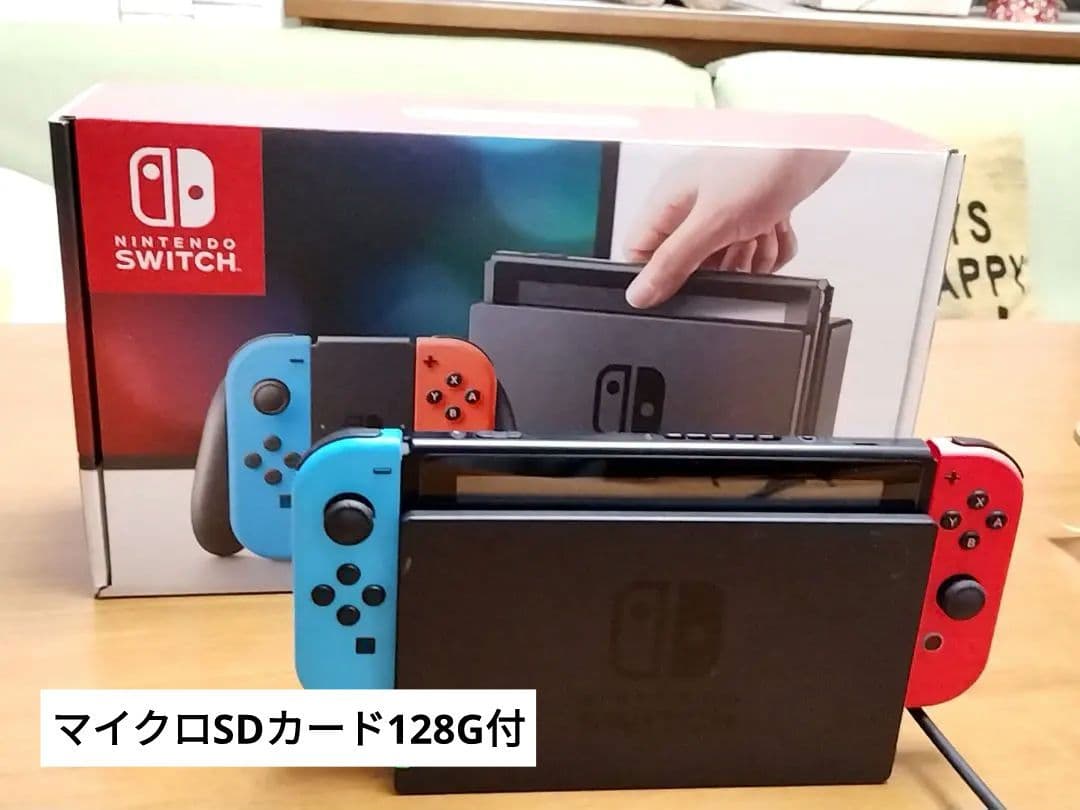 Nintendo Switch カラー本体【マイクSDカード128Gとポーチ付】