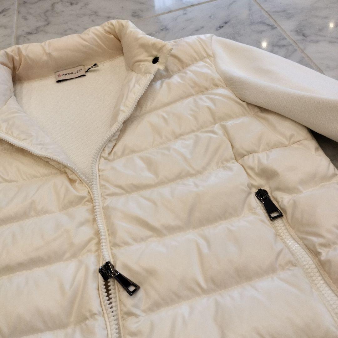 MONCLER M ハイブリットカーディガン ホワイト