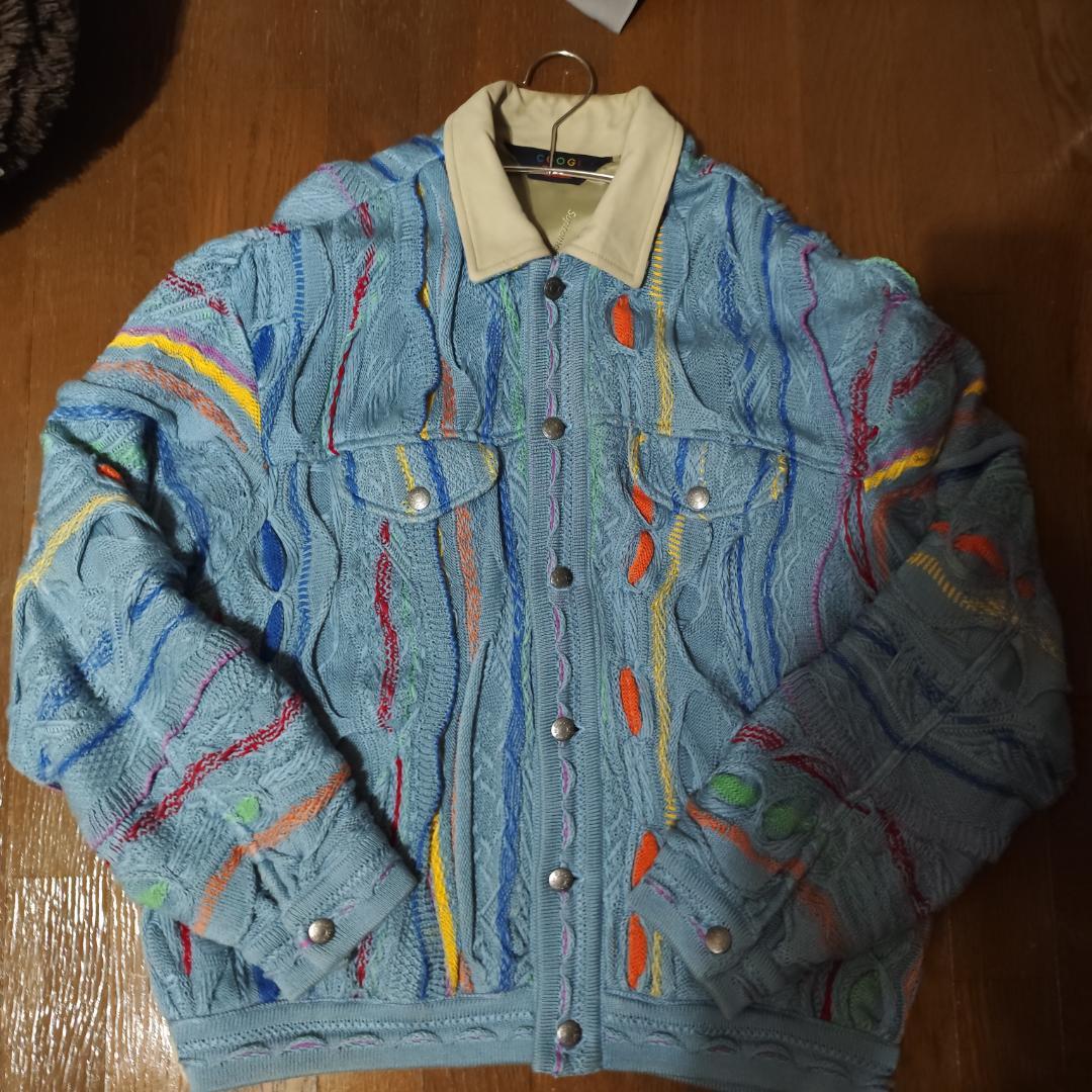 あ*ま様 23ss COOGI x Supreme ニットジャケット Truck