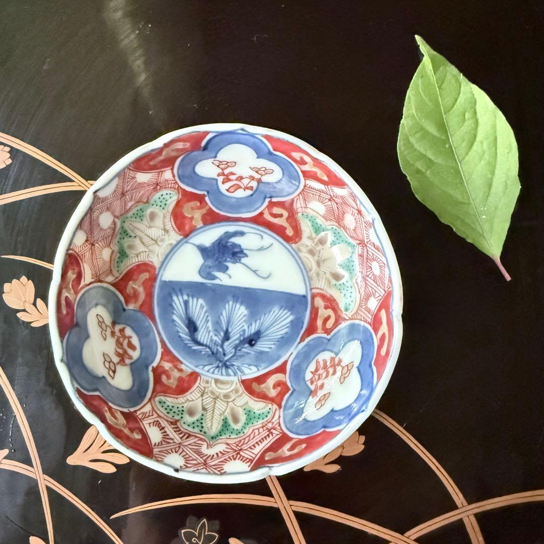 2243様感謝‼️旧家蔵出明治35年古伊万里上手錦手白鷺❌若松5客角福所有者佐藤氏