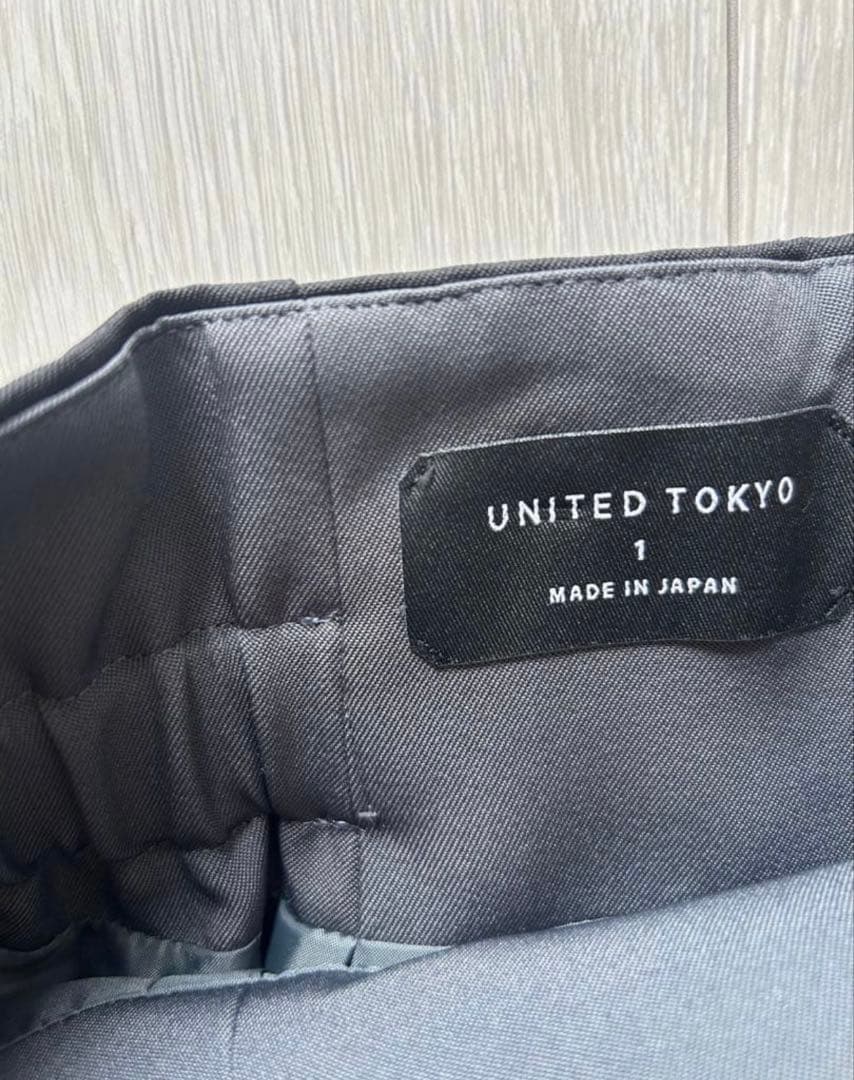 未使用 UNITED TOKYO ドームコルセットプリーツスカート グレー