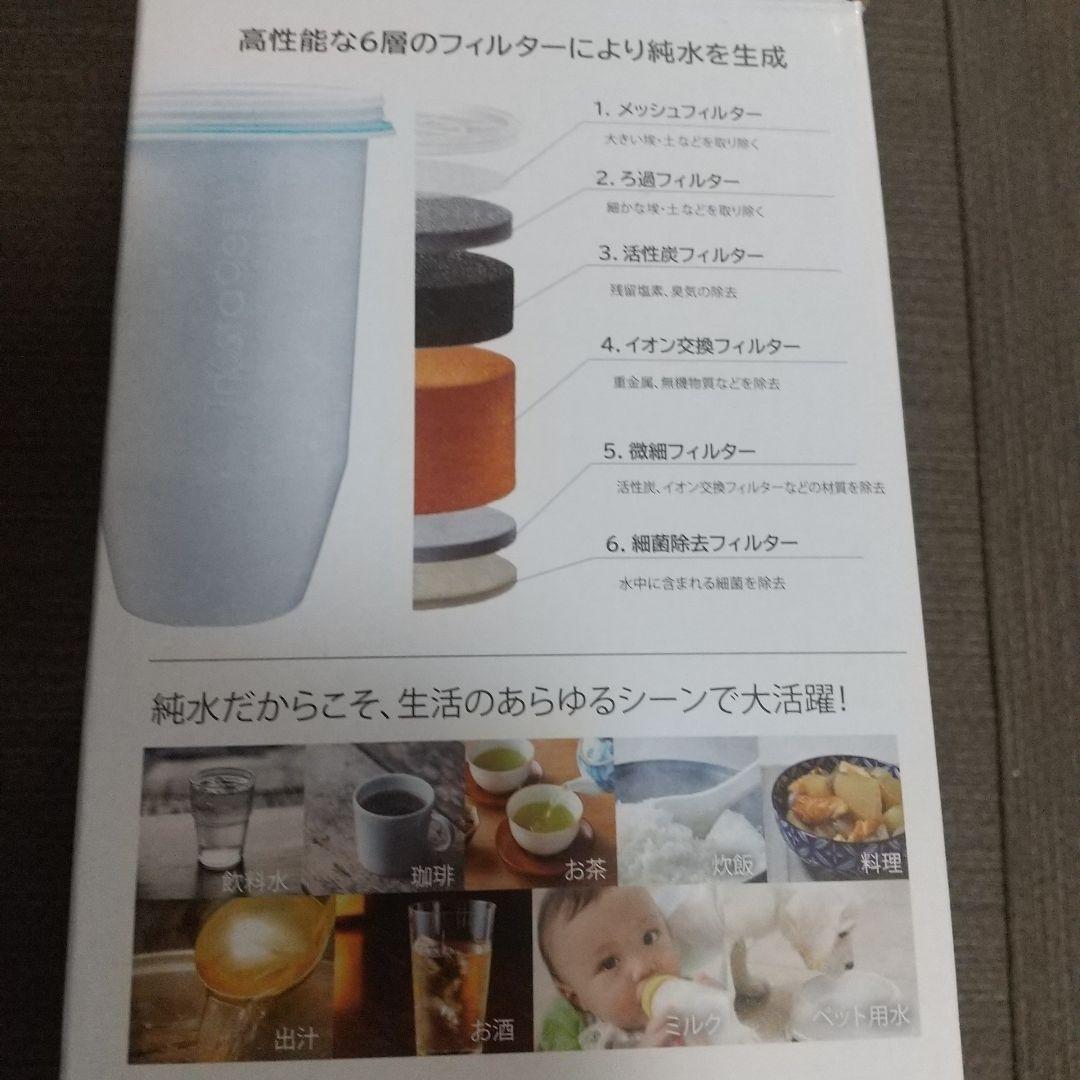 新品、未使用　フィルター未開封　ＺＥＲＯピッチャー　浄水器 水質測定機能付き