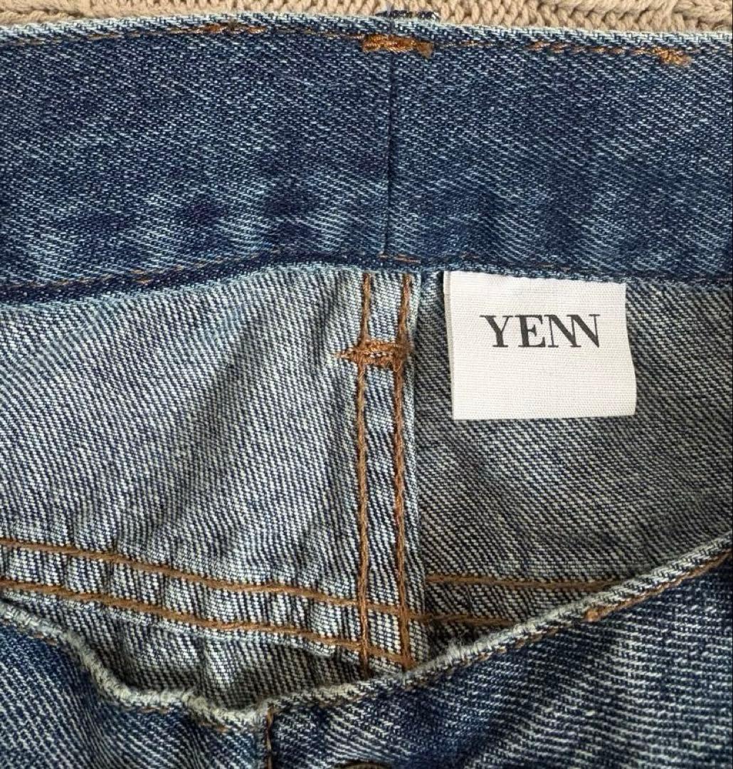 YENN カーブシーム デニムパンツ /インディゴ/サイズ40