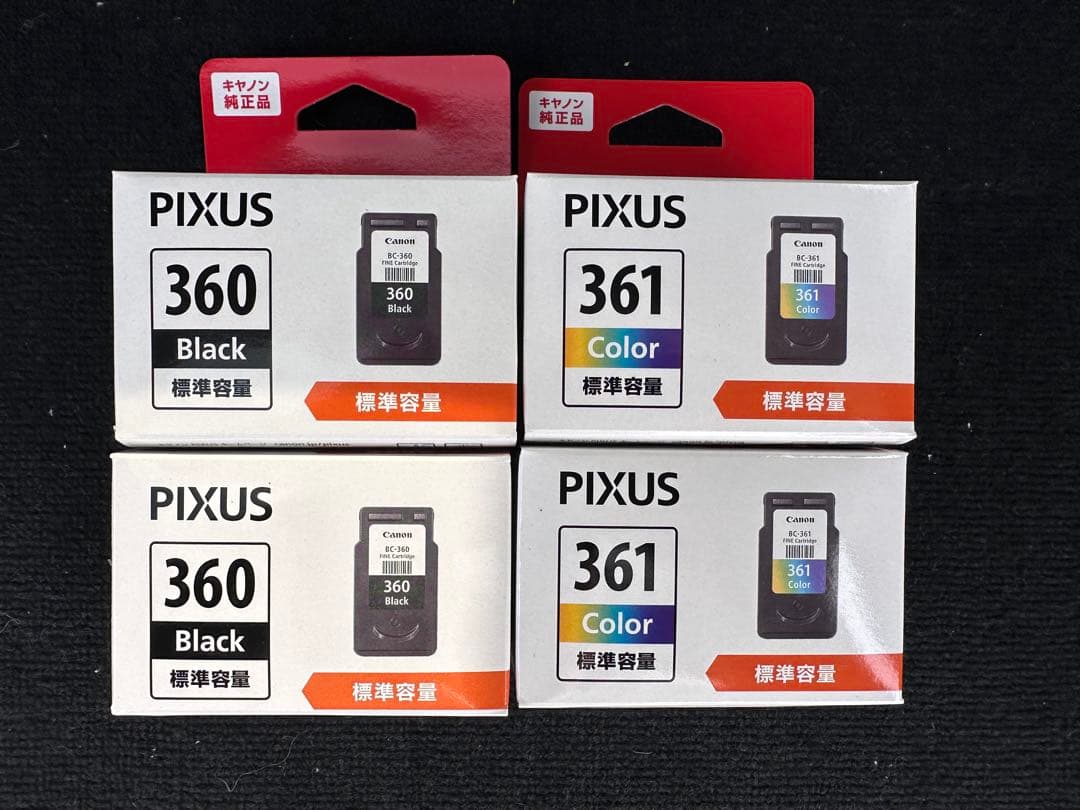 新品 Canon BC-360 BC-361 キャノン純正　インク 4箱