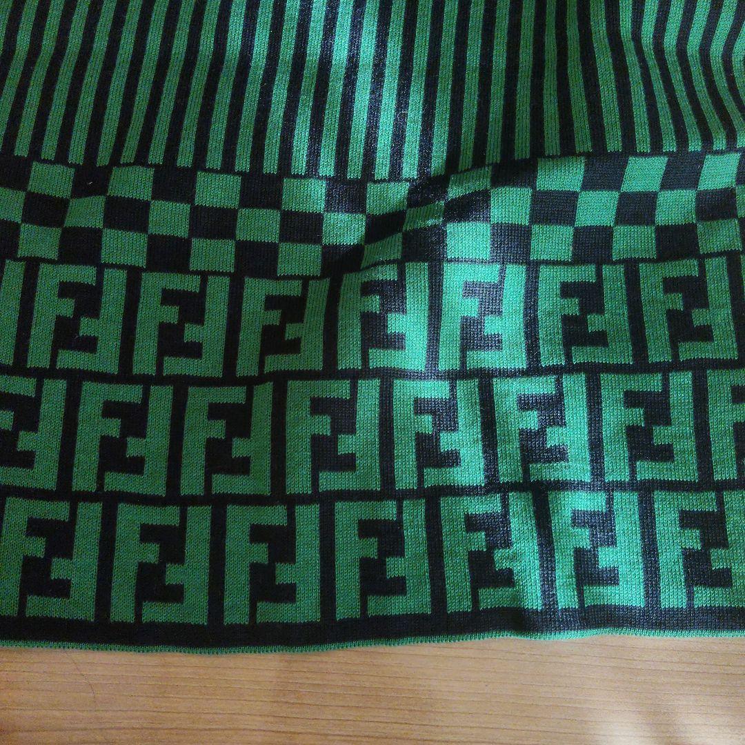 FENDI　ウールマフラー　ストライプ