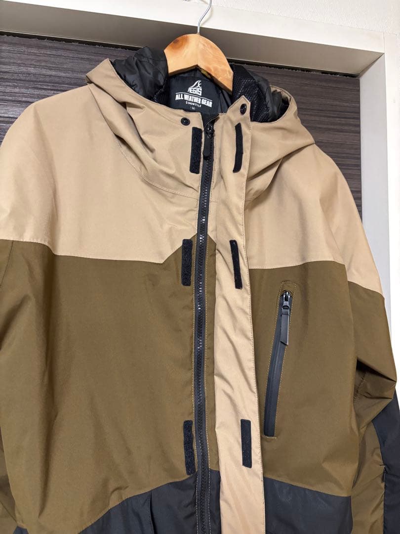 【美品】WORKMANイージス防水防寒スーツ スキースノーボードウェア上下 LL