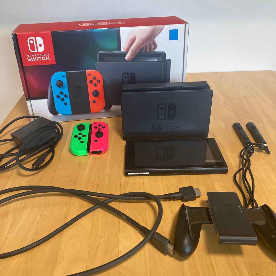 Nintendo Switch 本体 箱あり 純正Joy-con付　ジャンクなし
