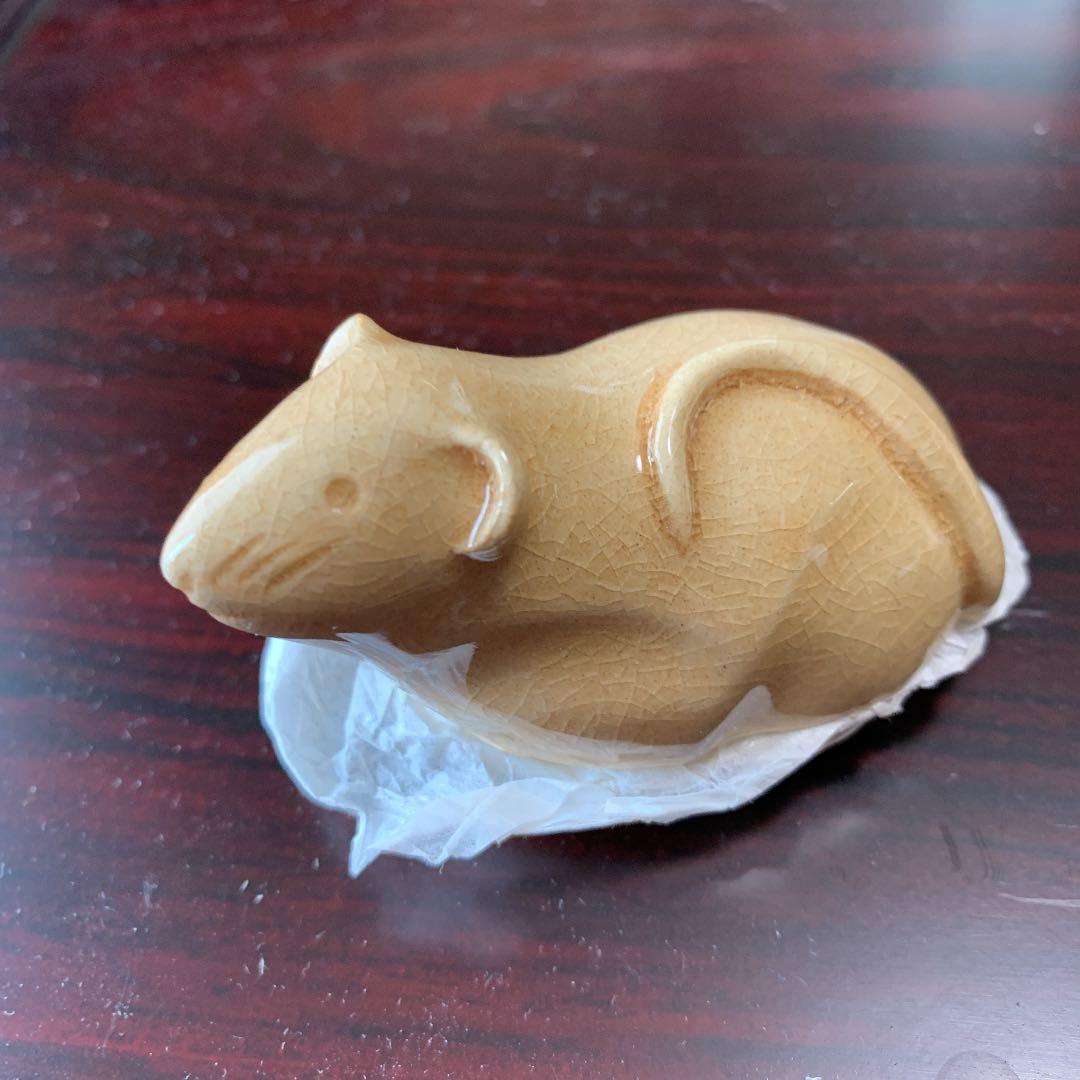 萩焼　香合　干支子　新庄助右衛門窯　茶道具