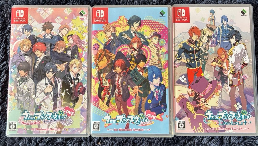 うたプリ Switch ゲームソフト 3本セット・新品未使用下敷