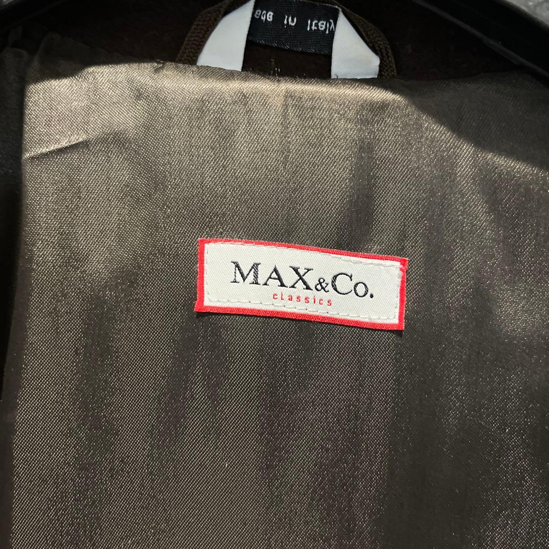 Max&Co ベルテッドコート　ダブルブレスト　ヴァージンウール　ブラウン　40
