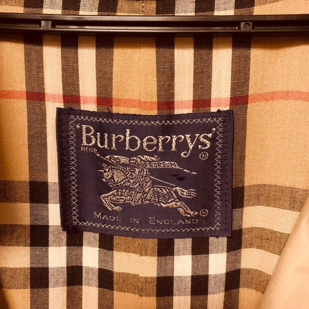 バーバリー　ベージュ ノーカラー トレンチコート