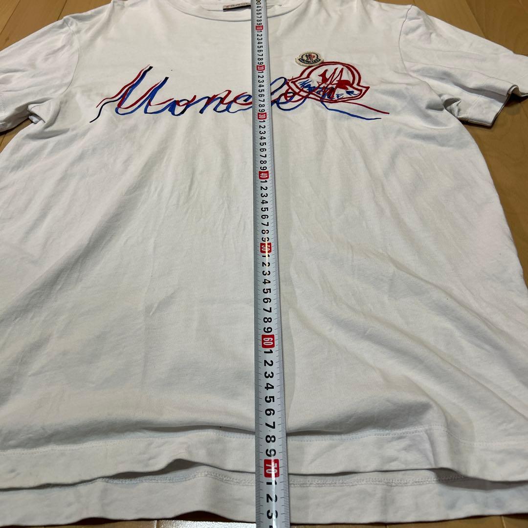 MONCLER 刺繍ロゴ Tシャツ ホワイト