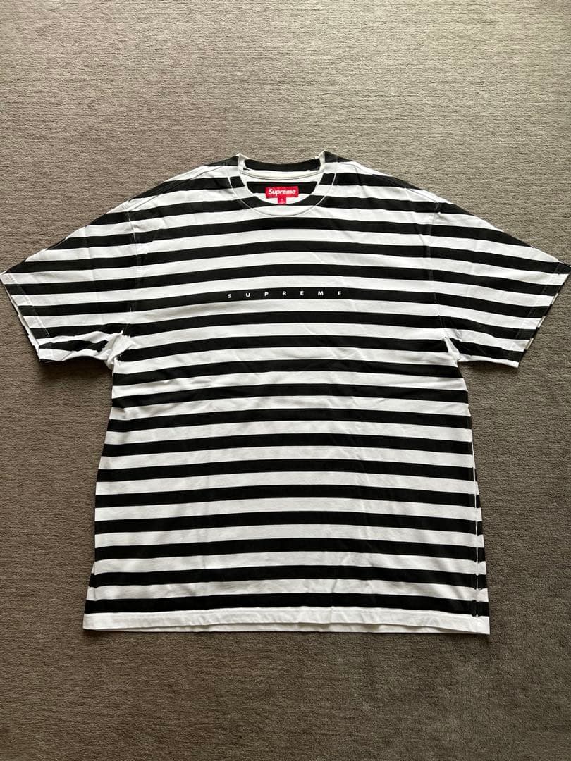 トップス SUPREME Overprint Stripe S/S Top